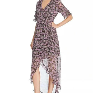 NWT Lost and Wander Lovestoned Floral-Print Wrap Dress SZ. XS